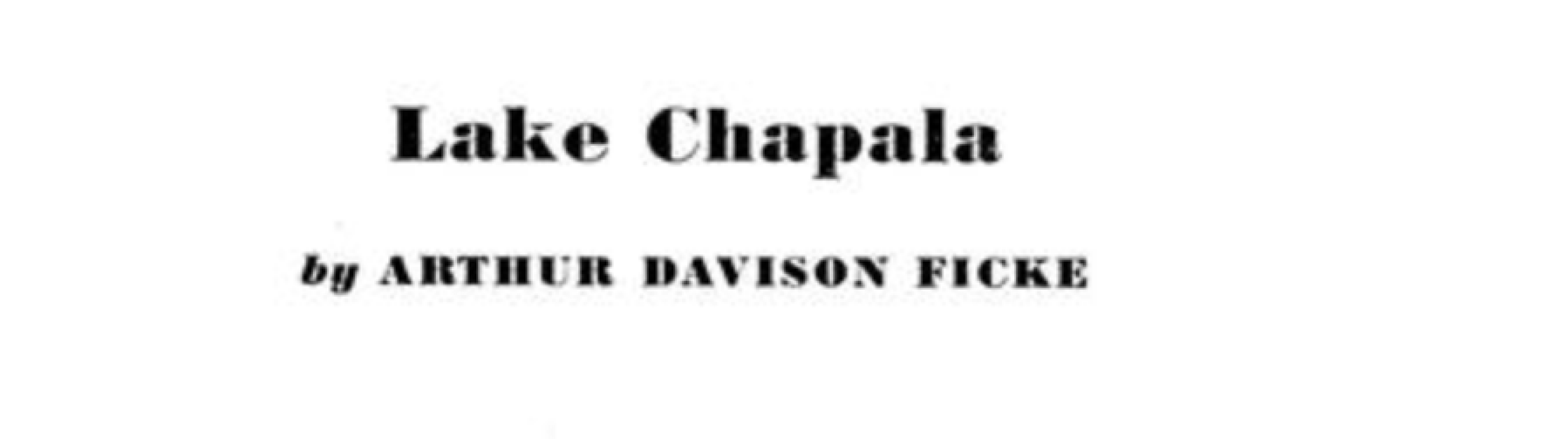 Lake Chapala Esquire MAY 1936