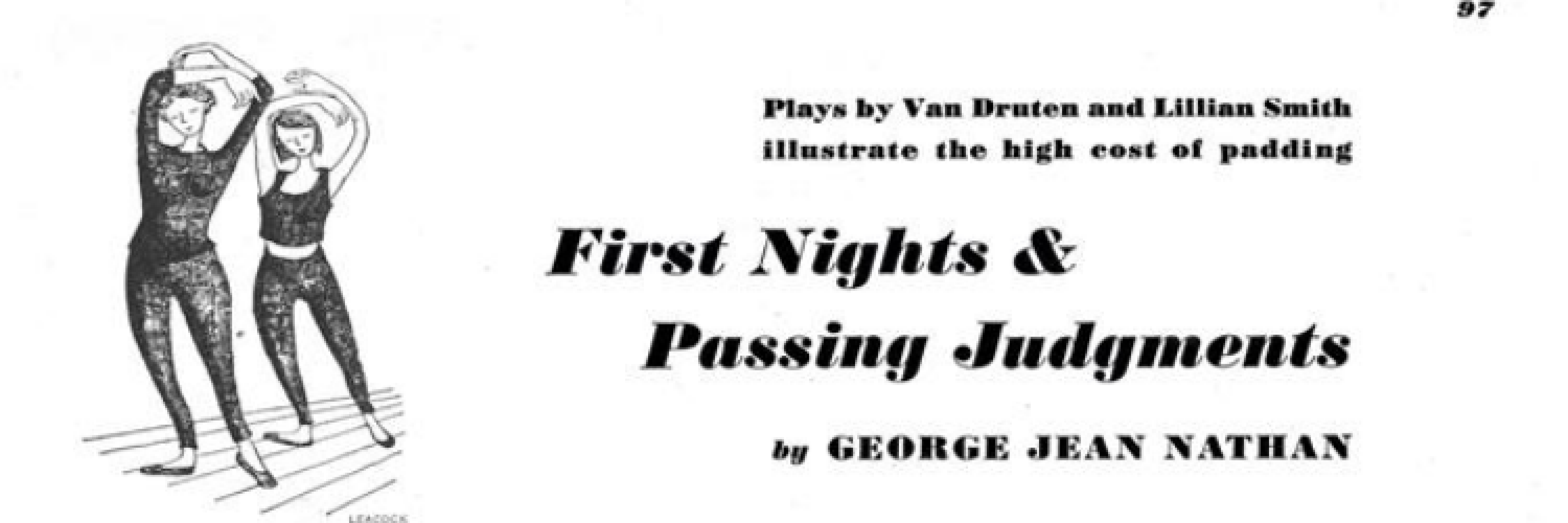 First Nights & Passing Judgments | Esquire | APRIL, 1946