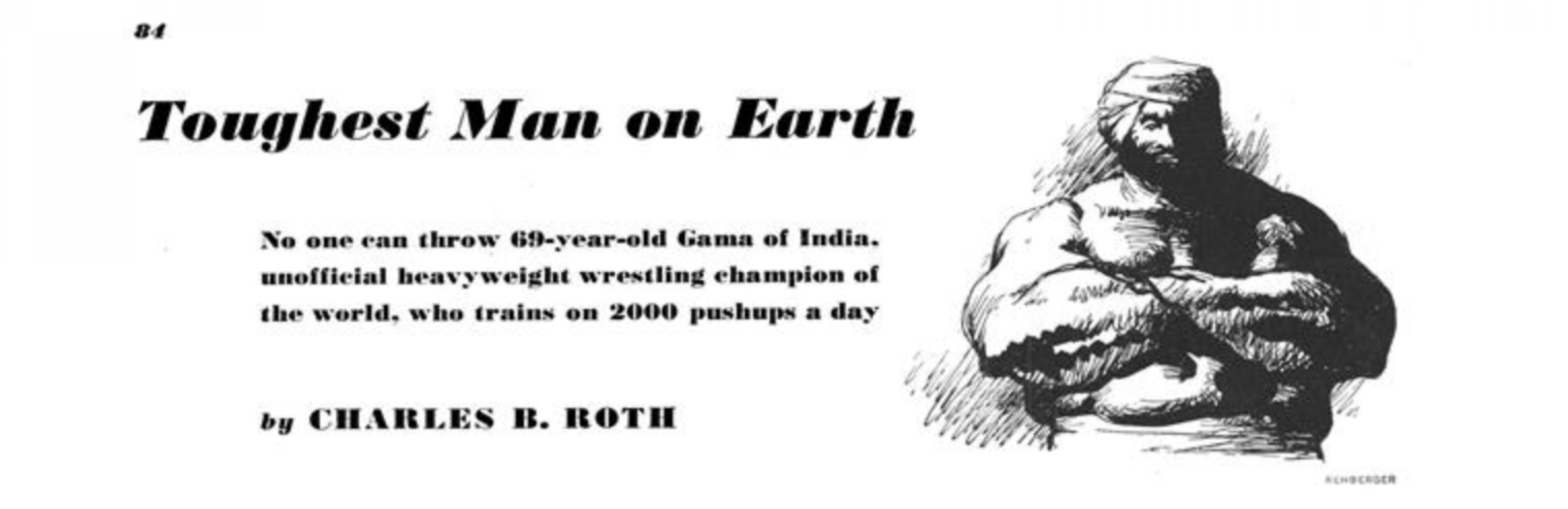 Toughest Man on Earth | Esquire | SEPTEMBER, 1947