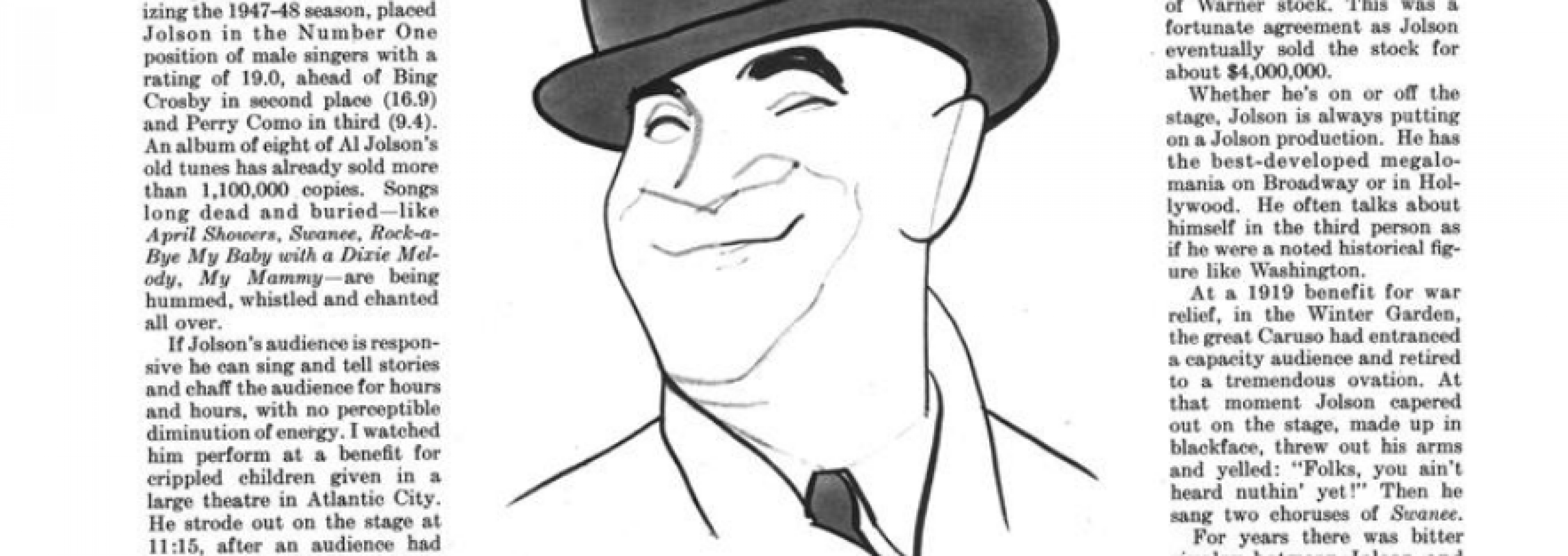 That Young Al Jolson Esquire JANUARY, 1949