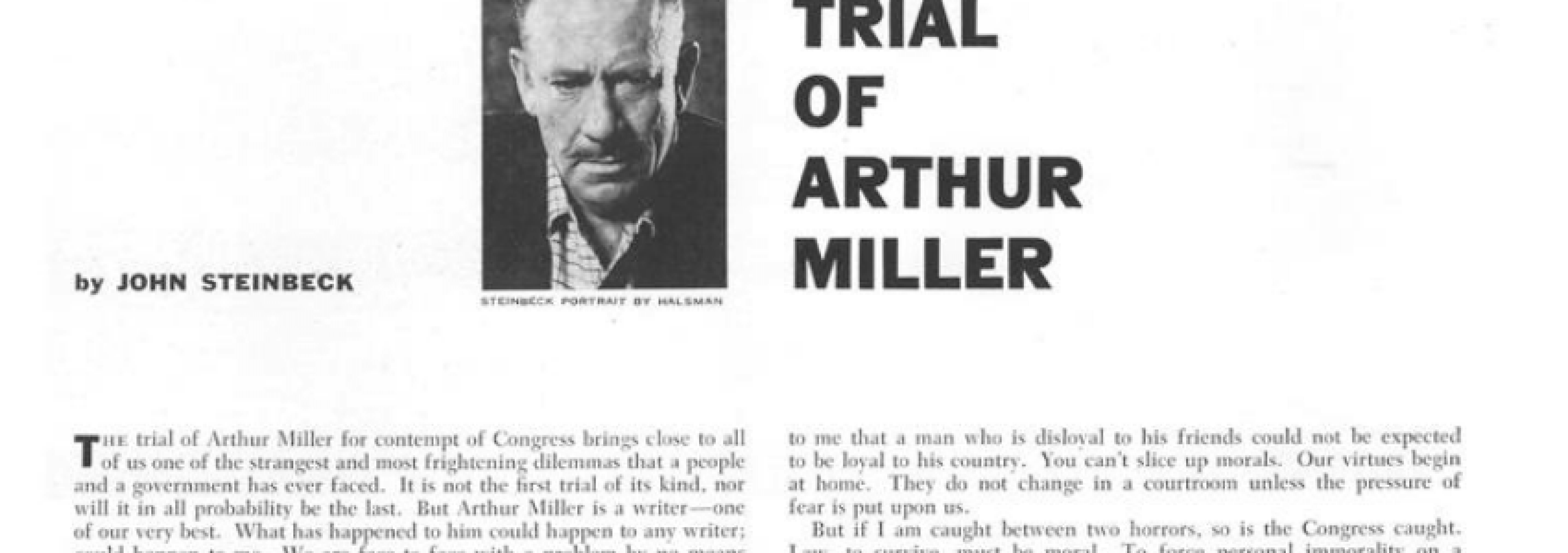 The Trial Of Arthur Miller Esquire June 1957 7187