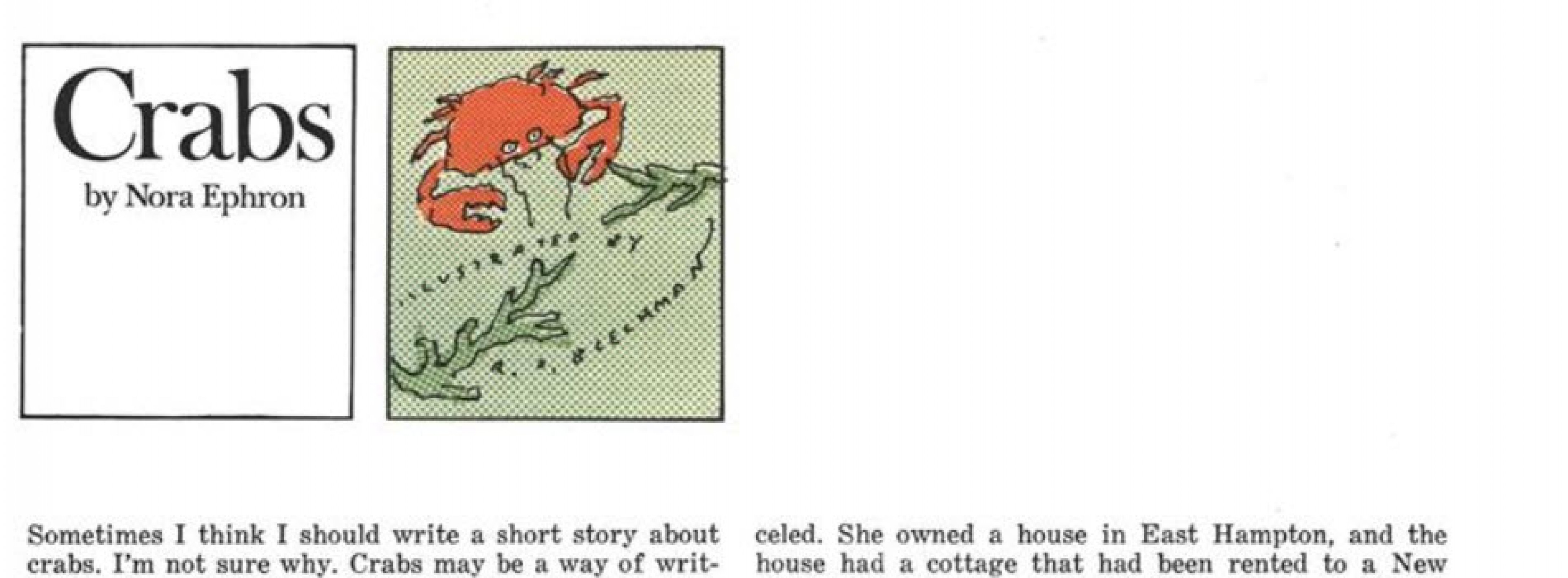 Crabs Esquire February 1976