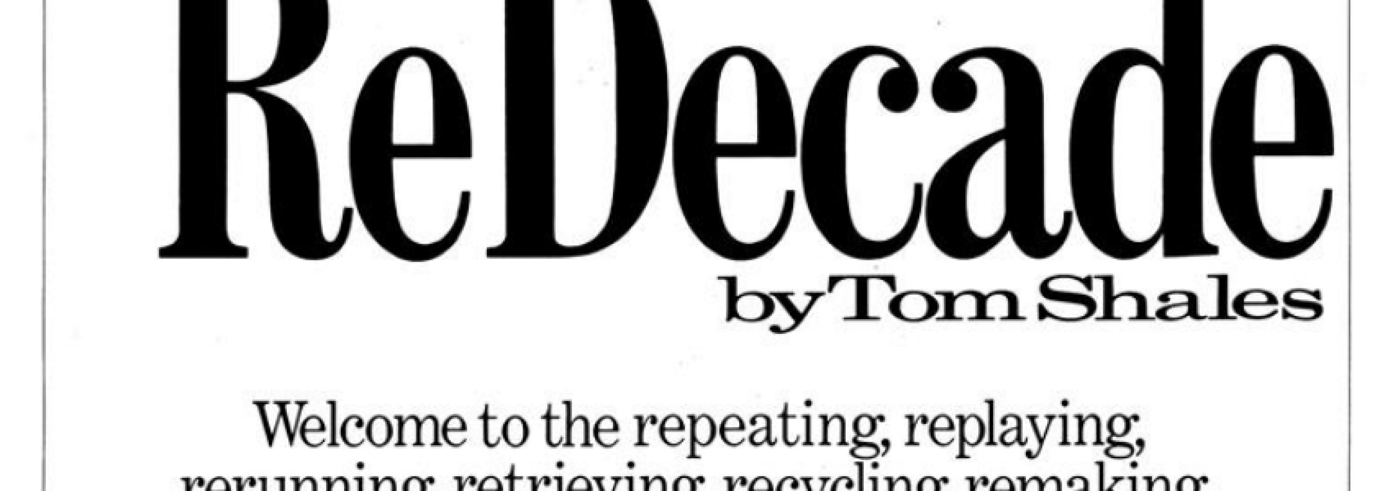 The Re Decade Esquire MARCH 1986